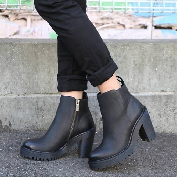 Dr. Martens Shoes - Dr. Martens Black Heeled Boots